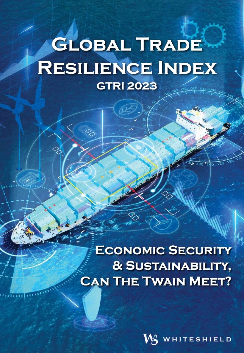 Global Trade Resilience Index 2023: Economic Security & Sustainability, Can the Twain Meet?, report cover